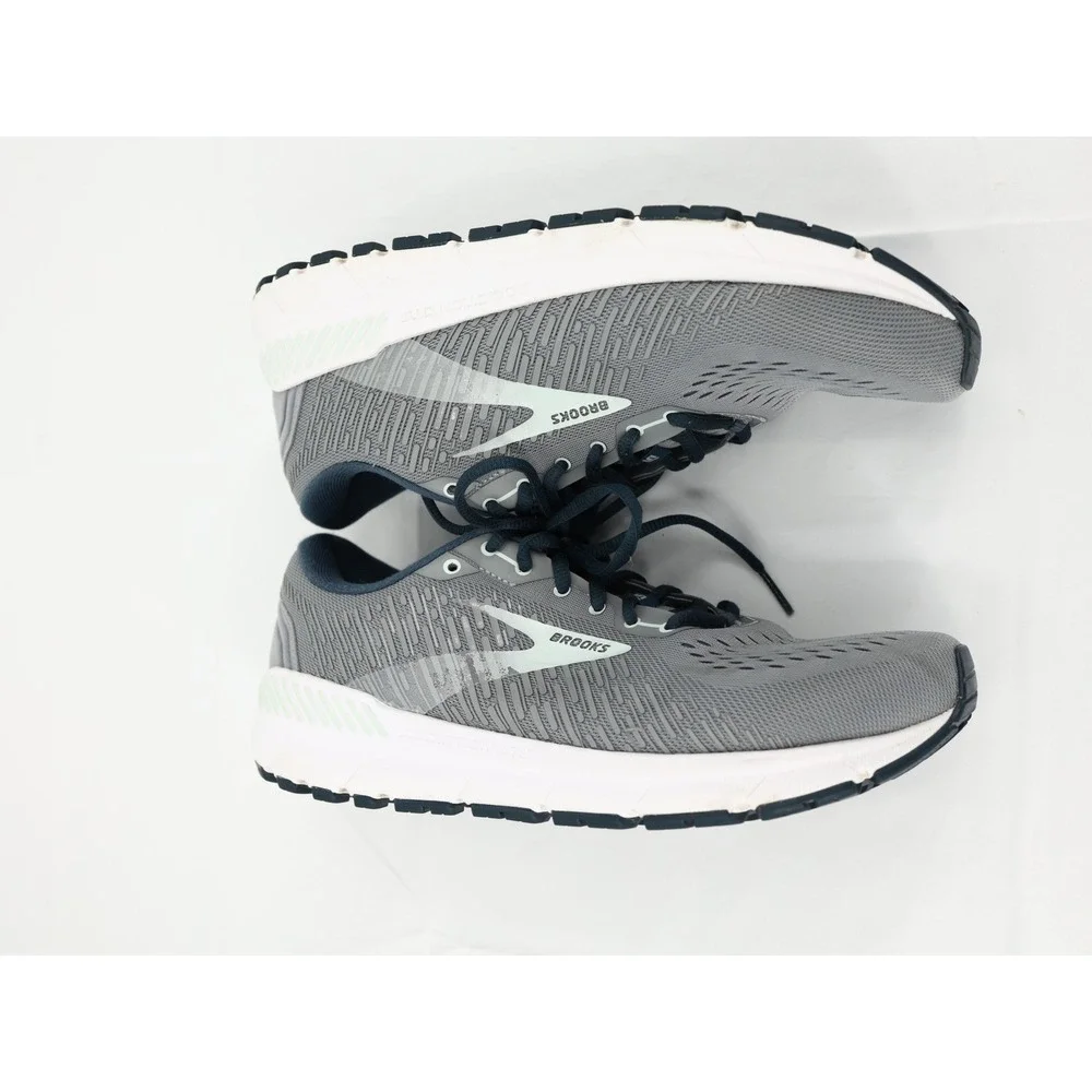 Brooks‎ Addiction GTS 15 Running Shoes Gray Navy Support Sneakers 10.5 Women